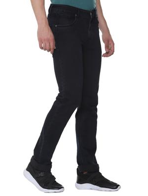 black solid plain jeans - 16293543 - Standard Image - 2