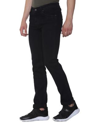 black cotton plain jeans - 16293546 - Standard Image - 2