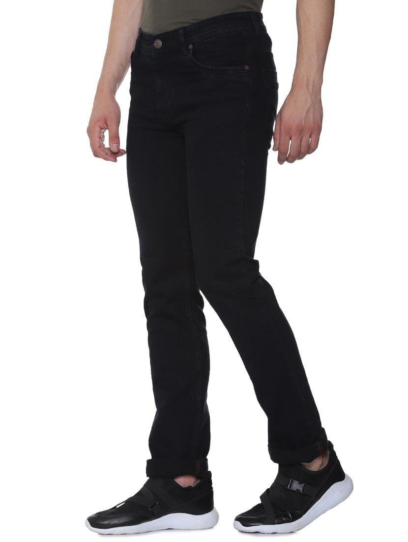 black cotton plain jeans - 16293546 - Zoom Image - 2