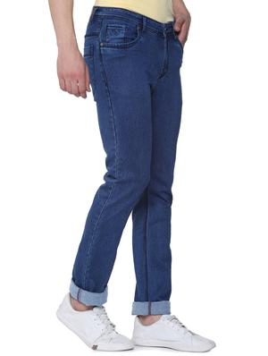 blue cotton plain jeans - 16293547 - Standard Image - 2