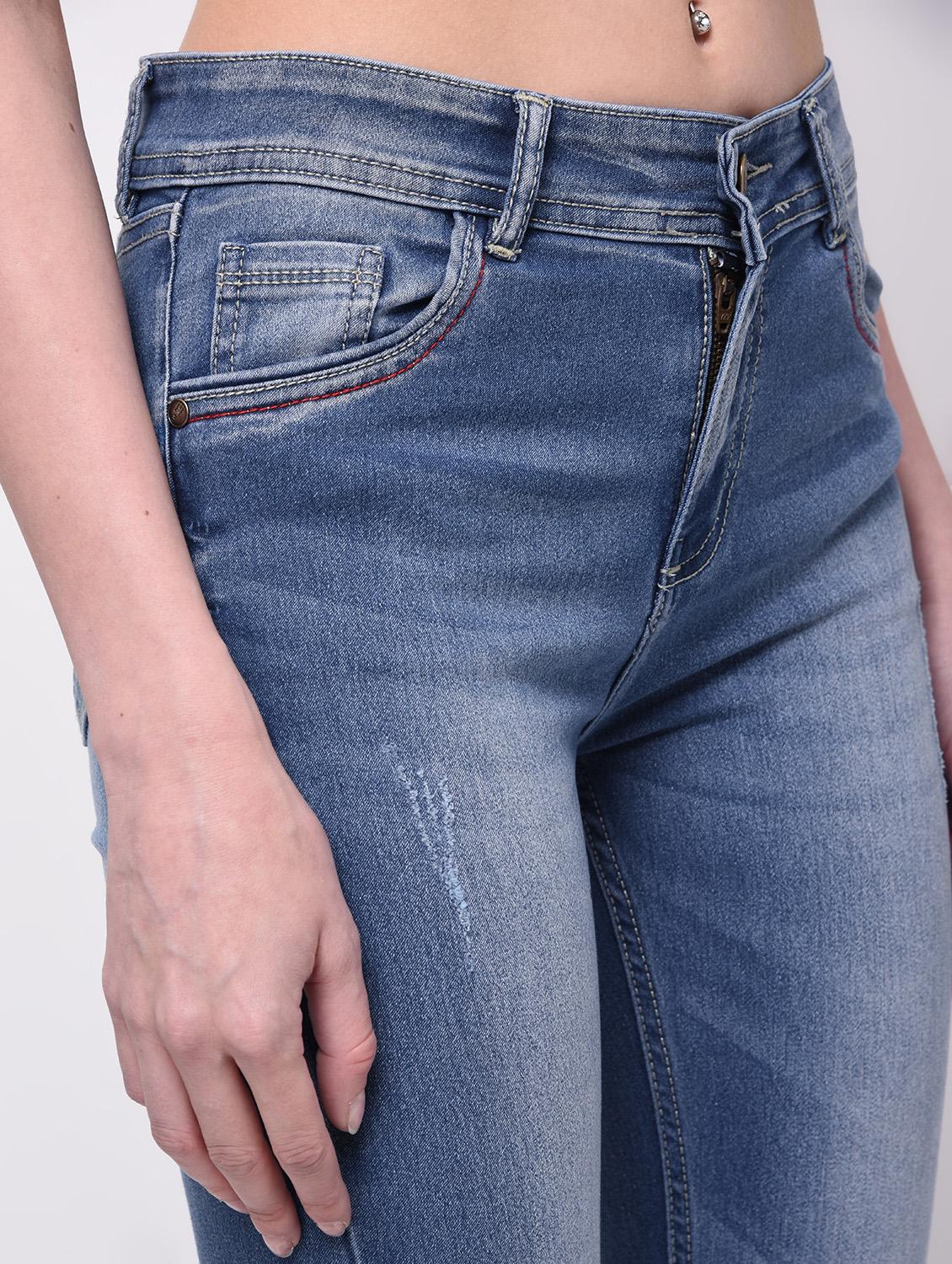 stone washed solid jeans - 16293611 - Zoom Image - 5