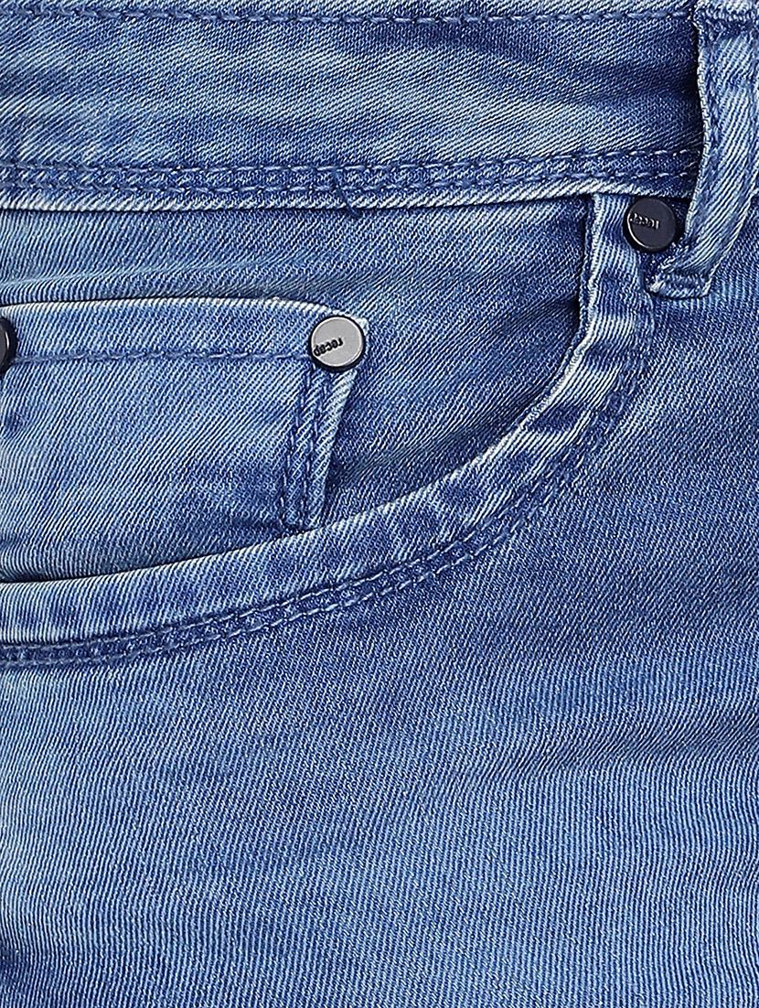 turn up hem denim shorts - 16293932 - Zoom Image - 5