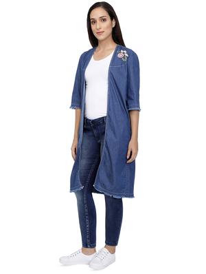 embroidered denim shrug - 16293952 - Standard Image - 2
