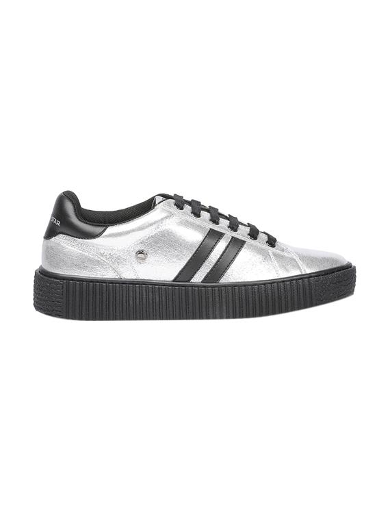 silver lace-up sneakers - 16294148 - Zoom Image - 2