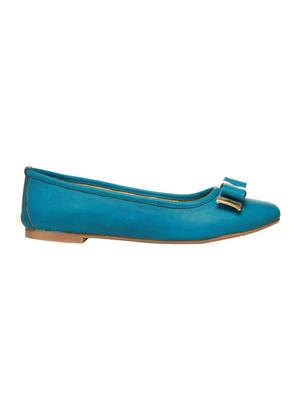 blue slip on ballerinas - 16294403 - Standard Image - 2