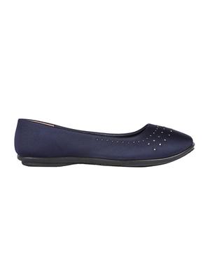 blue slip on ballerinas - 16294441 - Standard Image - 2