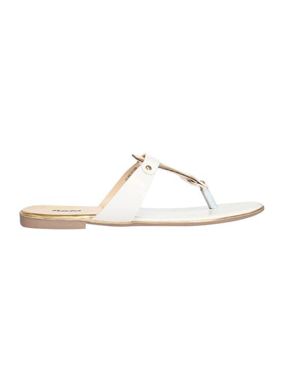 white t-strap sandals - 16294509 - Zoom Image - 2