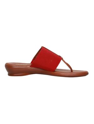 red synthetic slip on casual shoes - 16294830 - Standard Image - 2