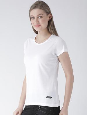 round neck solid tee - 16295574 - Standard Image - 2