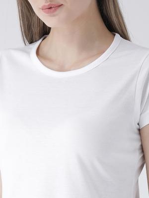 round neck solid tee - 16295574 - Standard Image - 5