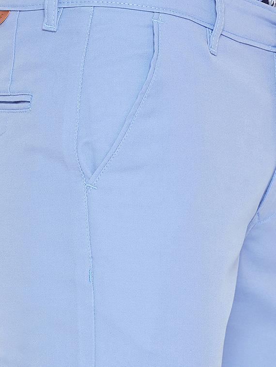 blue solid chinos - 16298299 - Zoom Image - 5