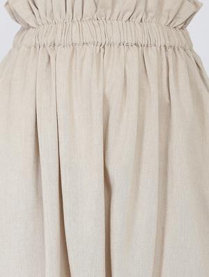 frill waist front slit a-line skirt - 16298452 - Standard Image - 5