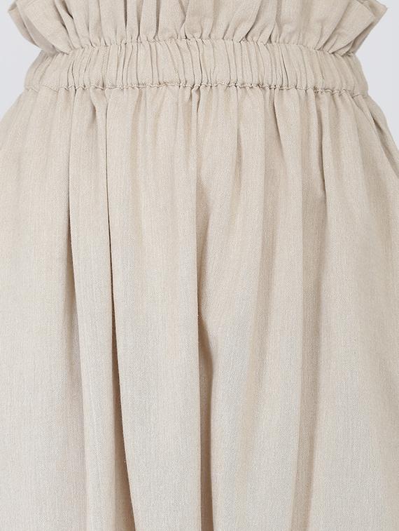 frill waist front slit a-line skirt - 16298452 - Zoom Image - 5
