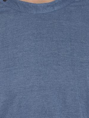 blue cotton blend asymmetric kurta - 16298546 - Standard Image - 5
