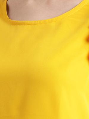 frill trim tie back top - 16298800 - Standard Image - 5