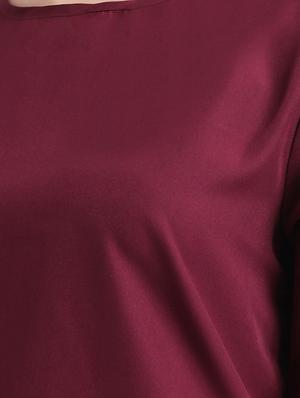 slit sleeved solid top - 16298831 - Standard Image - 5