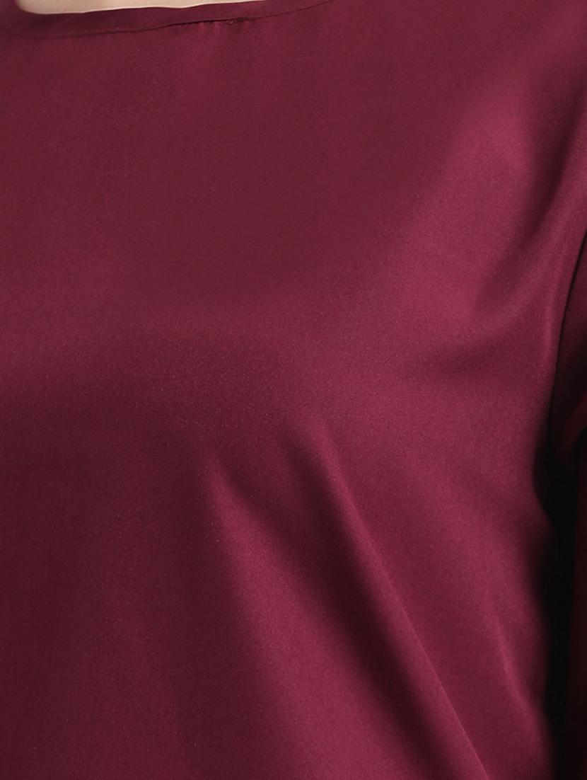 slit sleeved solid top - 16298831 - Zoom Image - 5