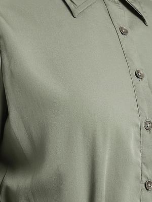 pocket patch tie knot shirt dress - 16298863 - Standard Image - 5