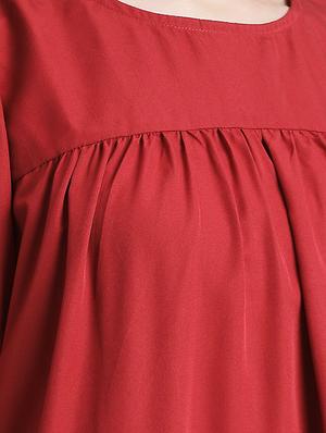 ruffle detail a-line dress - 16298864 - Standard Image - 5