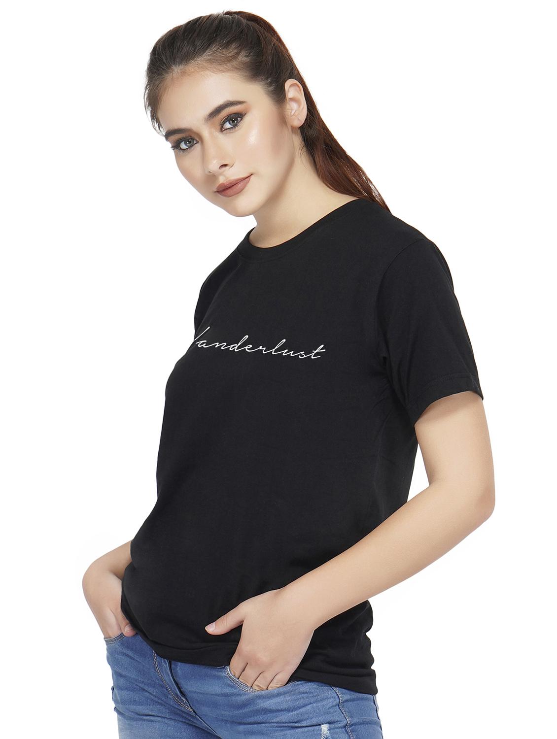 crew neck letter print tee - 16298922 - Zoom Image - 2