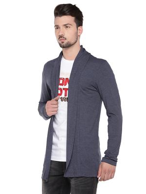 grey solid long sleeved shrug - 16299094 - Standard Image - 2
