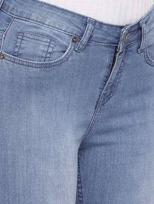 letter print stone washed jeans - 16299128 - Standard Image - 5