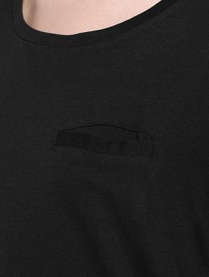 scoop neck curved hem tee - 16299241 - Standard Image - 5