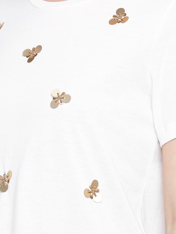 crew neck embellished top - 16299258 - Zoom Image - 5