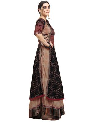 printed layered gown - 16299916 - Standard Image - 2