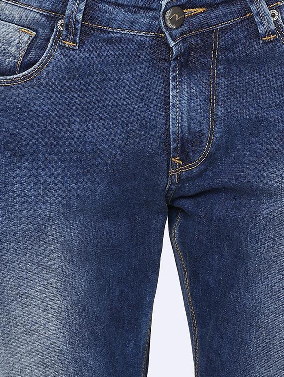 blue heavy washed jeans - 16300207 - Zoom Image - 5