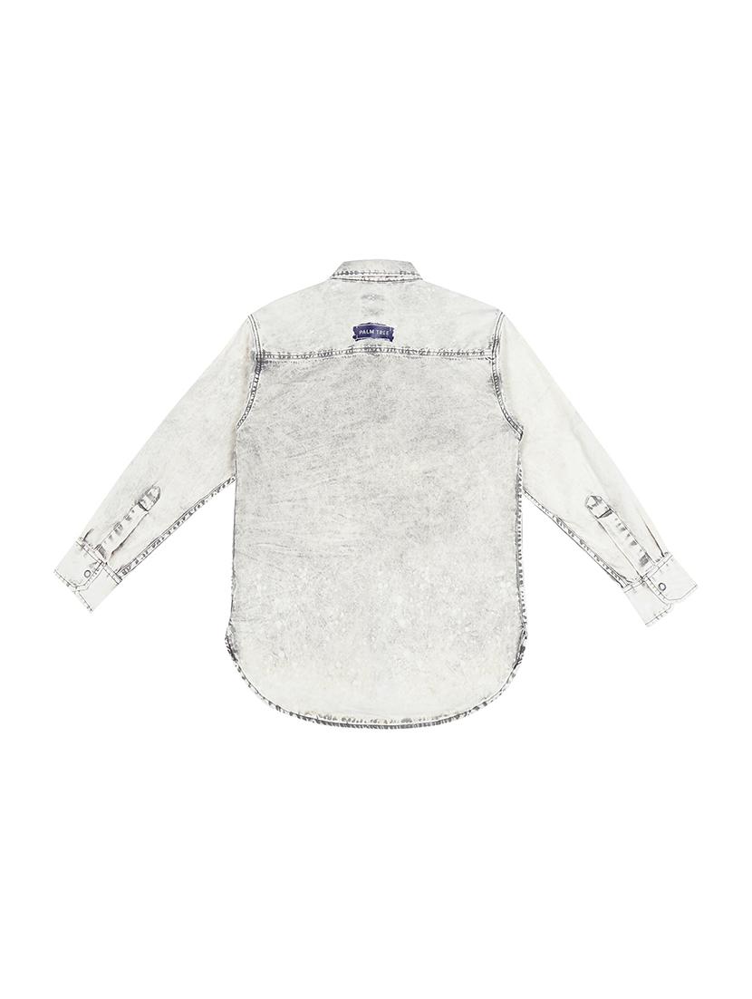 curve hem pocket patched shirt - 16300671 - Zoom Image - 2