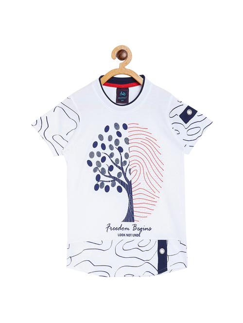 round neck graphic t-shirt - 16301535 - Standard Image - 1