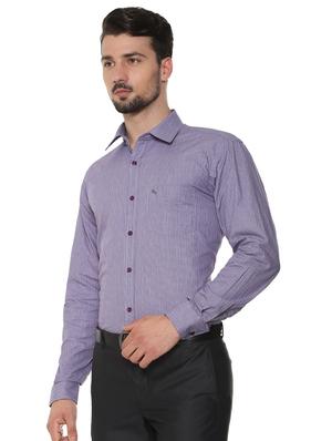 purple striped formal shirt - 16302141 - Standard Image - 2