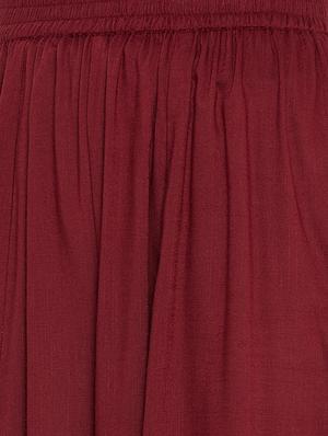 maroon flared palazzo - 16302199 - Standard Image - 5