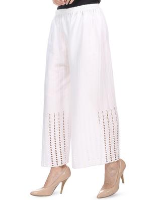 Solid embroidered palazzo - 16302789 - Standard Image - 2