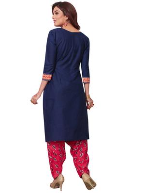 Printed salwar suit set - 16303188 - Standard Image - 2