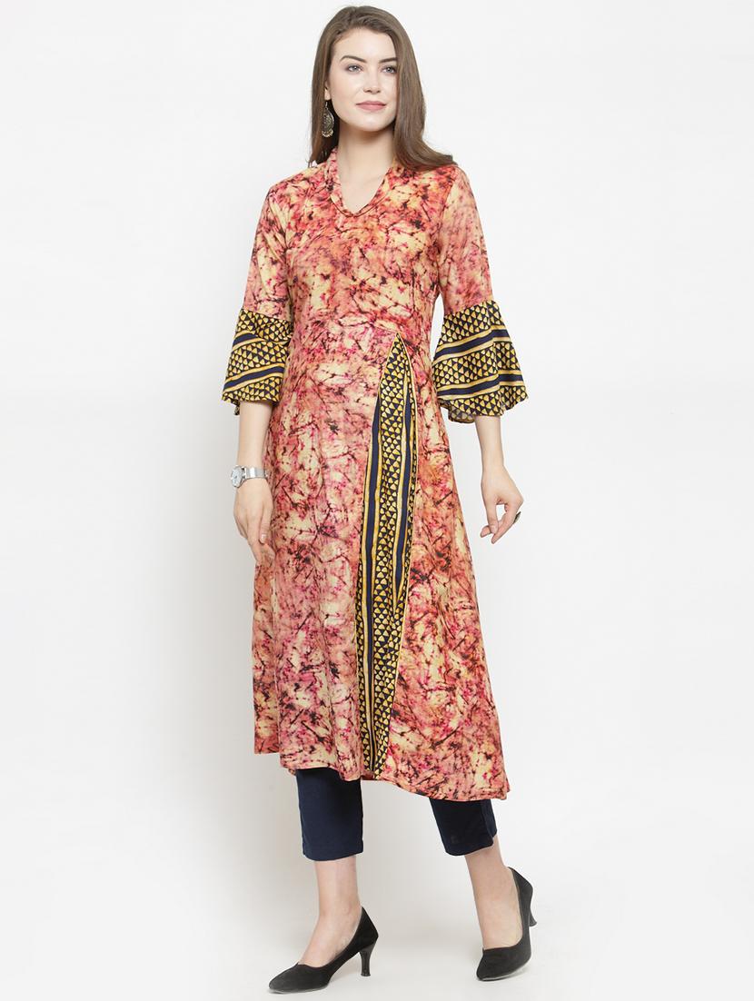 abstract printed kurta pant set - 16303595 - Zoom Image - 2