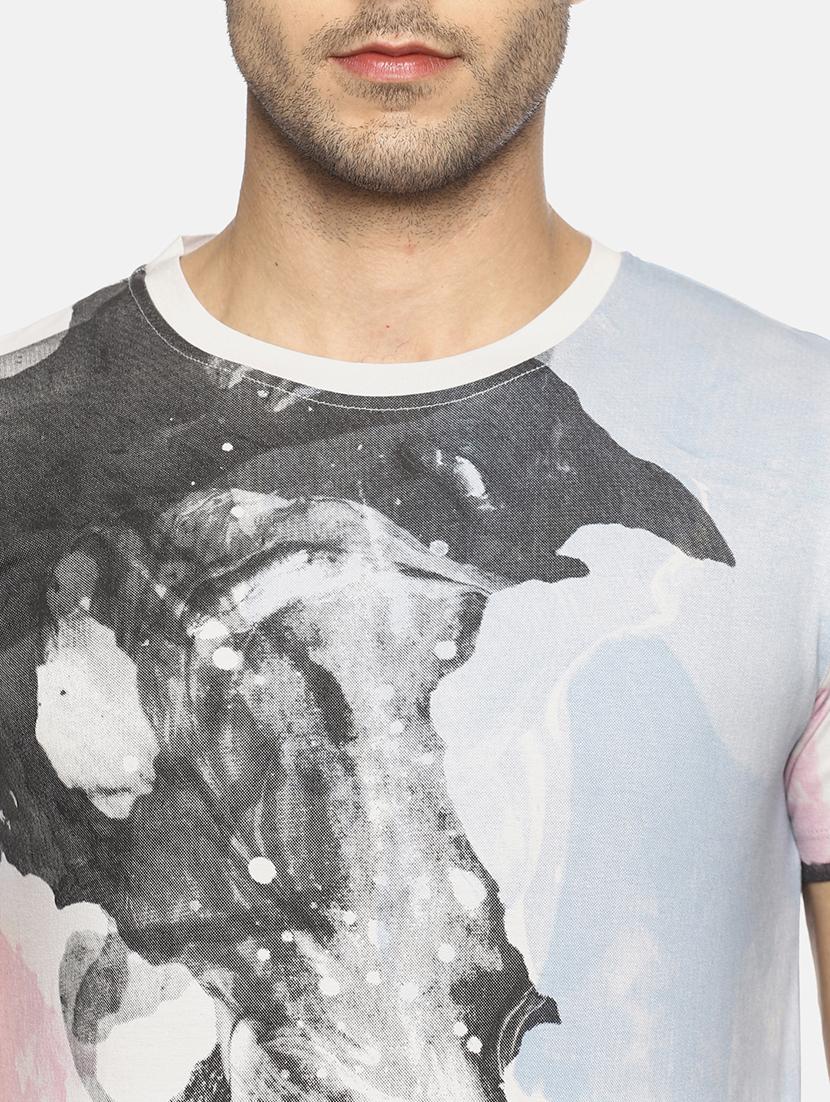 multicolor all over print tshirt - 16303688 - Zoom Image - 5
