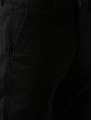 black slim fit casual chinos - 16303853 - Standard Image - 5