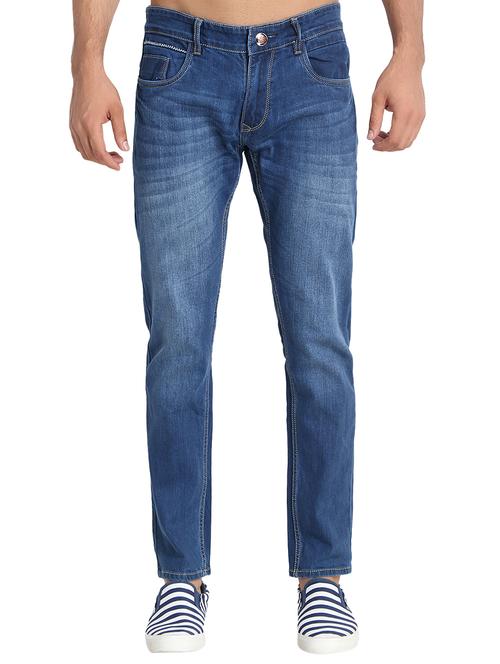 blue light washed jeans - 16304625 - Standard Image - 1