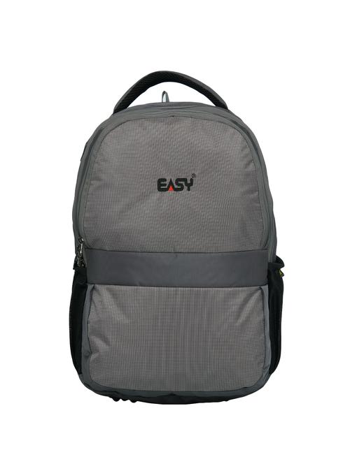 grey leatherette (pu) laptop backpack - 16305498 - Standard Image - 1