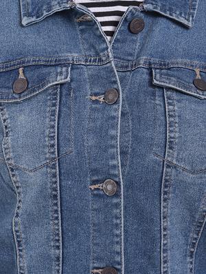 button up denim jacket - 16305548 - Standard Image - 5