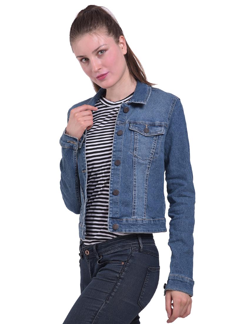 button up denim jacket - 16305548 - Zoom Image - 2
