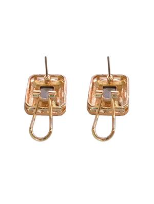 black metal studs earring - 16305643 - Standard Image - 2
