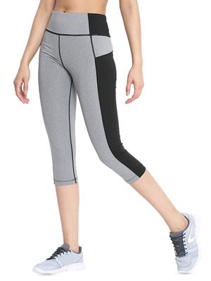 stitch detail color block sports capri - 16306848 - Standard Image - 2