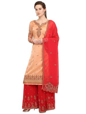 embroidered unstitched suit - 16306885 - Standard Image - 2