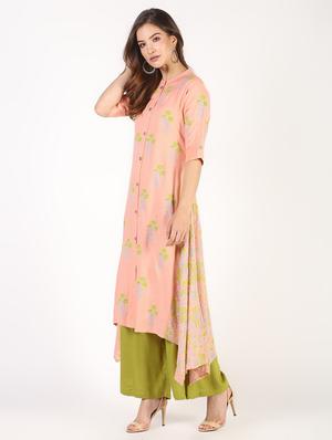 block print kurta palazzo set - 16308011 - Standard Image - 2