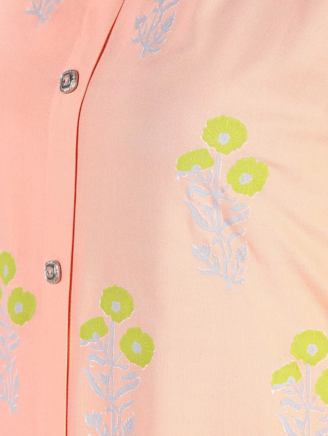 block print kurta palazzo set - 16308011 - Zoom Image - 5
