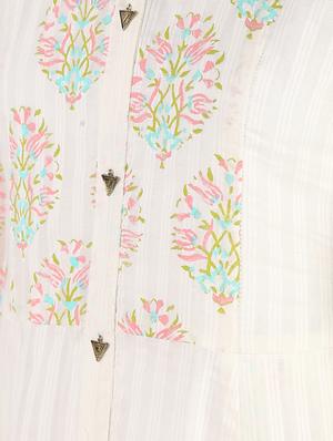 block printed layered kurta - 16308029 - Standard Image - 5