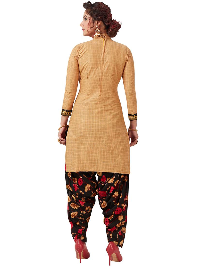 printed unstitched patiyala suit - 16308770 - Zoom Image - 2